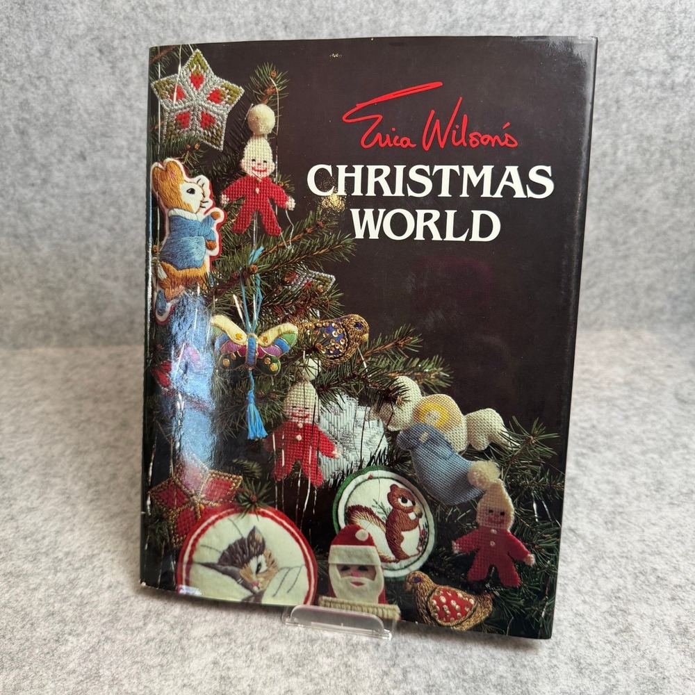 Erica Wilson's Christmas World - Vintage 1980 Holiday Craft‎ Book - Hardcover